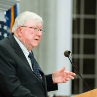 president lubbers addressing the group